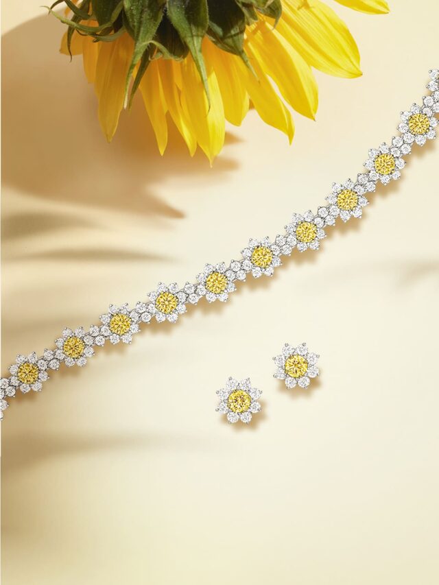 Harry Winston yellow sapphire necklace