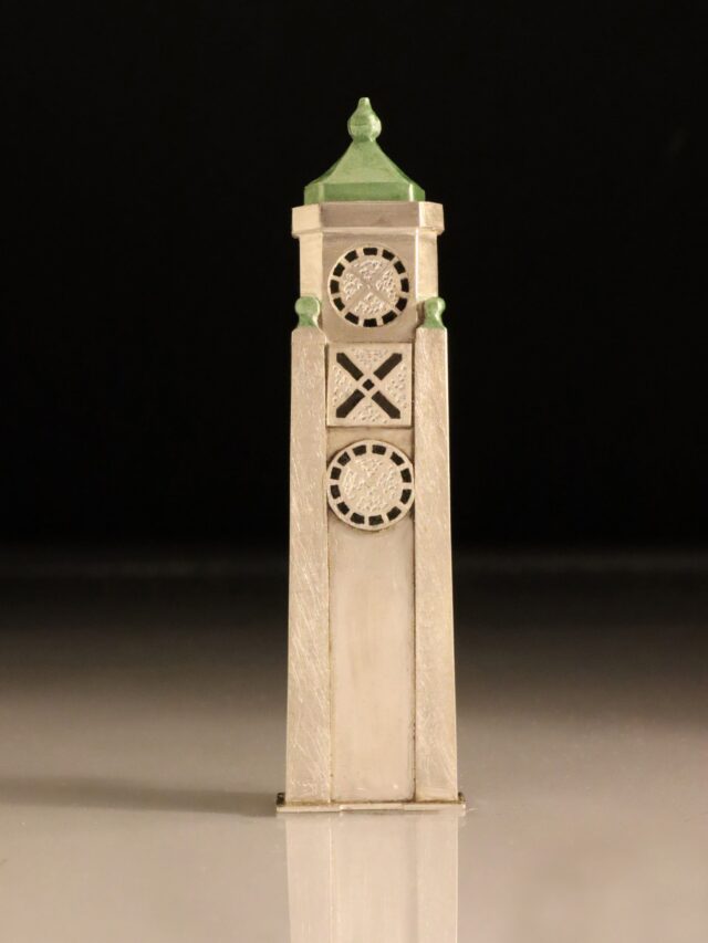 Oxo Tower Brooch by Vicki Ambery Smith