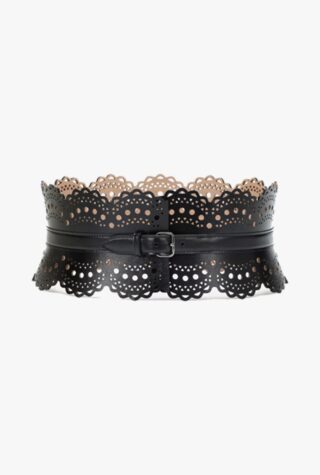 Alaïa leather corset belt