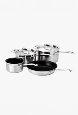 Le Creuset saucepan and frying pan set