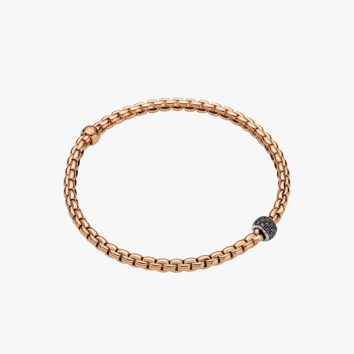 Fope rose gold and diamond bracelet