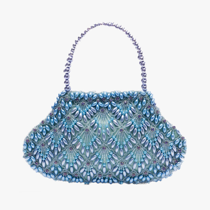 Clio Peppiatt scallop mini embellished bag
