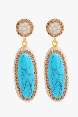 Soru jewellery turquoise earrings