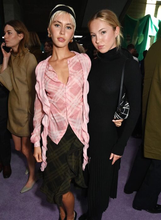Iris Law and Lila Moss at Burberry