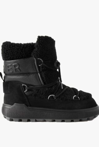 Bogner Chamonix shearling leather and suede snow boots