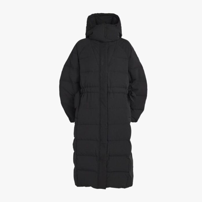 Ganni Technical Seersucker Puffer Coat
