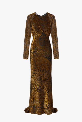 Etro Paisley jacquard maxi dress
