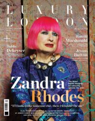Luxury London Magazine autumn winter 24 - COVER ZANDRA RHODES