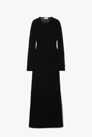 Rabanne Studded wool maxi dress