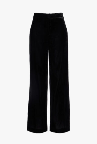 Veronica Beard Alex high-rise velvet wide-leg pants