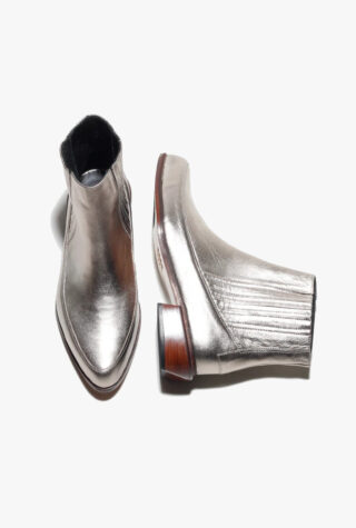 Malfada Cordelia Silver Ankle Boots