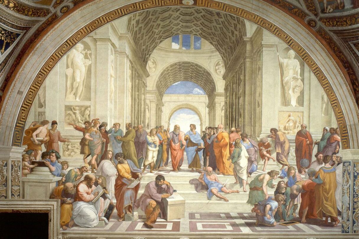 The School of Athens by Raphael, completed 1509-11