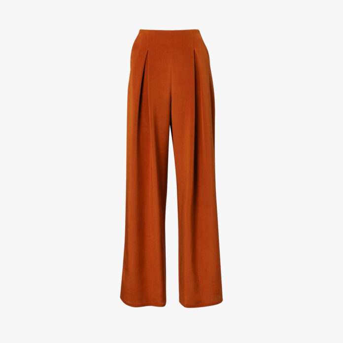 Max Mara Palude silk-blend wide-leg trousers