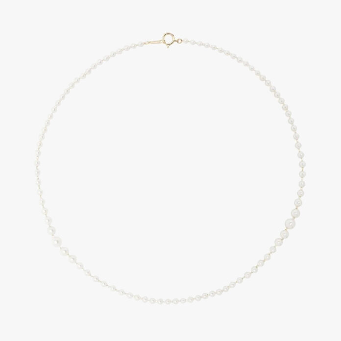 Mizuki 14kt yellow gold Sea Of Beauty Akoya pearl necklace