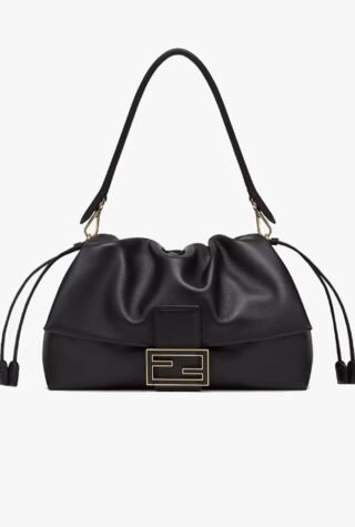 Mama Baguette large black Nappa leather