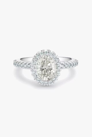 De Beers Aura oval-cut diamond ring