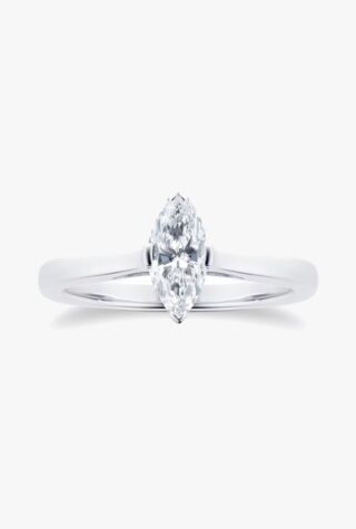 Mappin & Webb Belvedere 0.5ct marquise diamond ring
