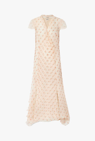 Khaite Meera wrap-effect midi dress