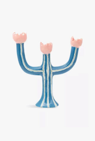 LAETITIA ROUGET Tulip hand-painted ceramic candleholder