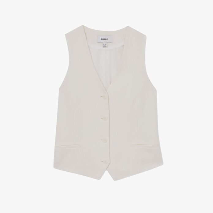 Devon white waistcoat