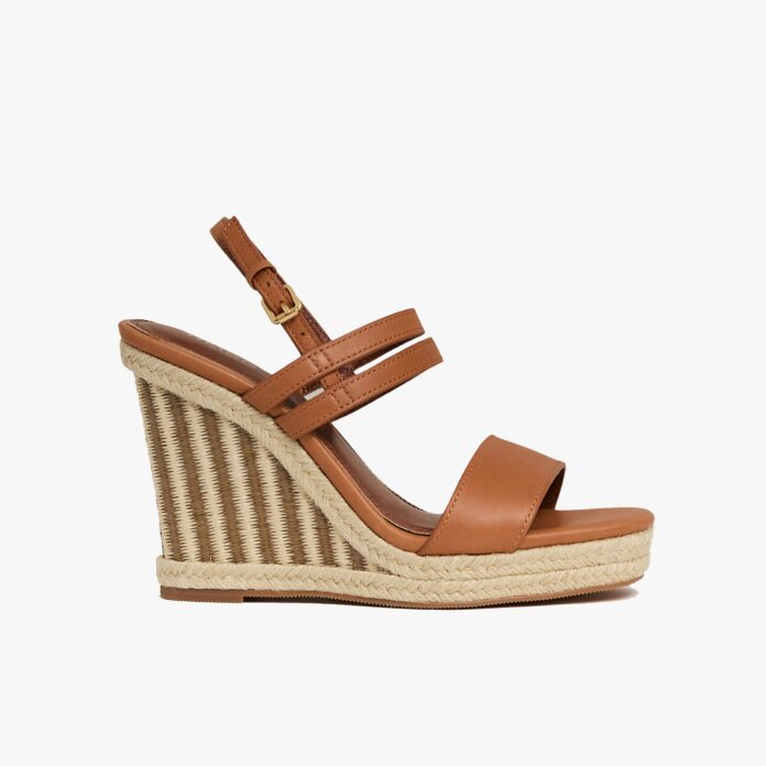 Hailey raffia wedges