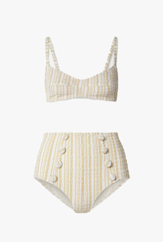 Lisa Marie Fernandez striped seersucker bikini
