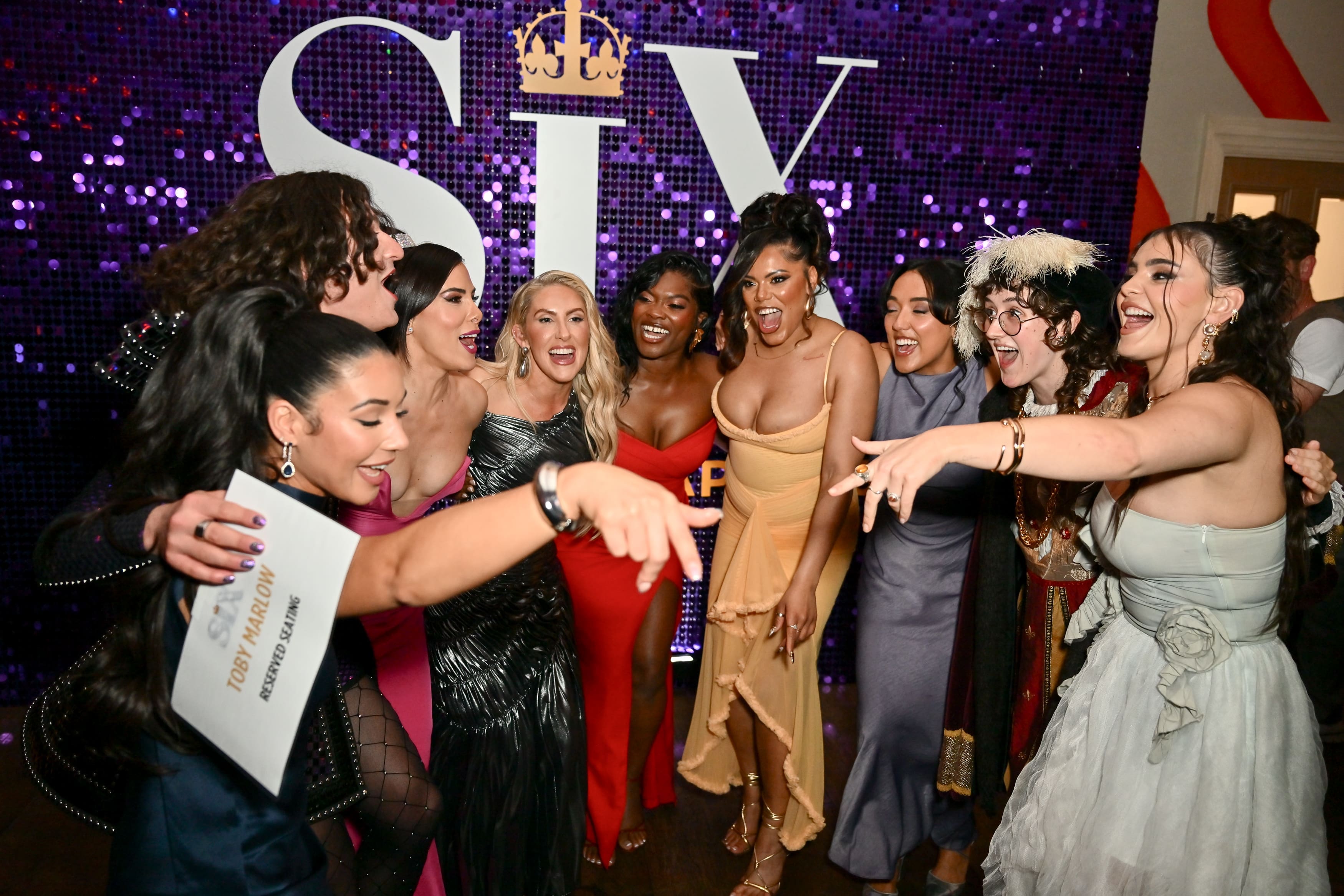 natalie noel purple dress Fashion Designer / Social Media Personality Natalie Noel attends the... News Photo