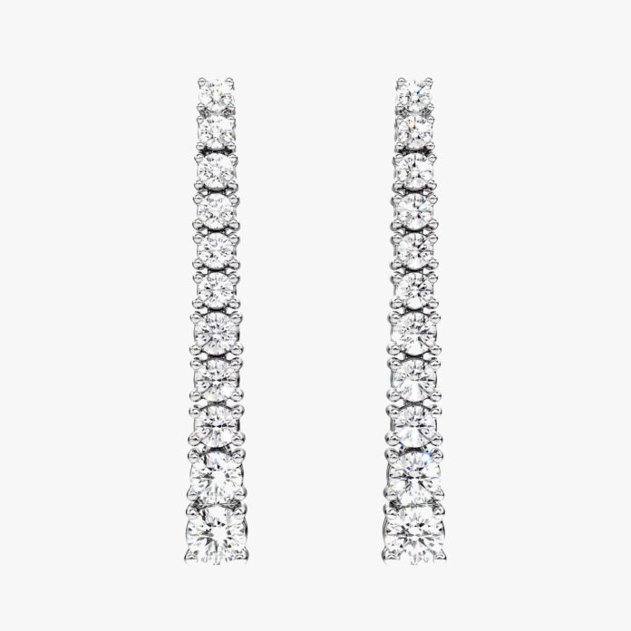 Swarovski Eternity drop earrings
