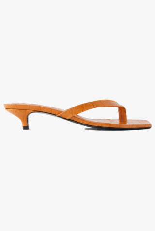 Toteme Croc-effect leather sandals