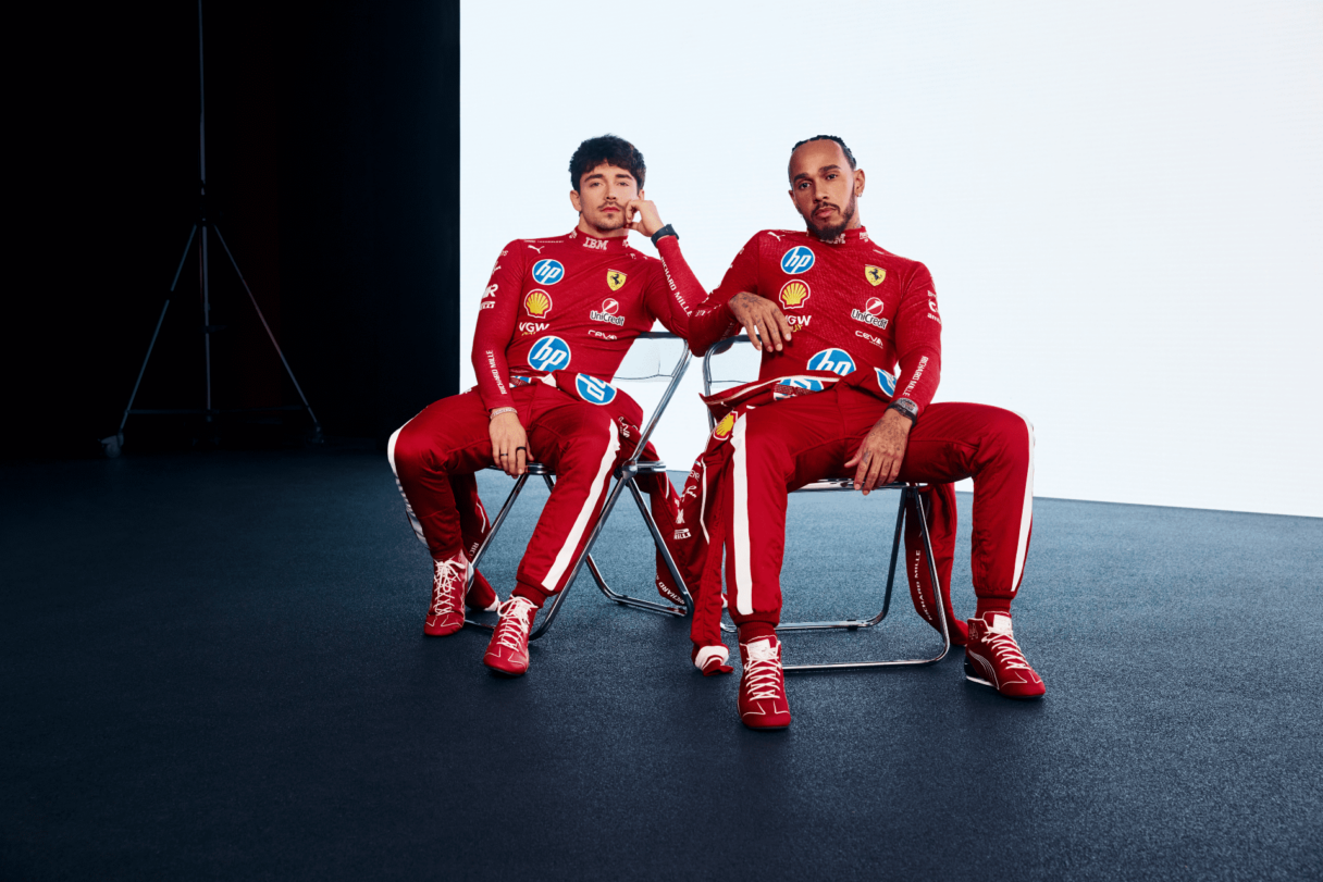 Ferrari drivers and Richard Mille ambassadors Charles Leclerc and Lewis Hamilton