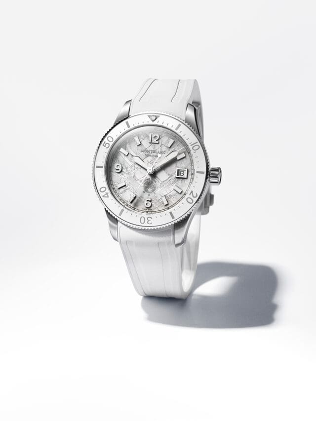 montblanc iced sea watch white