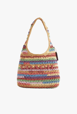 Coach Brooklyn 28 Straw Shoulder Bag