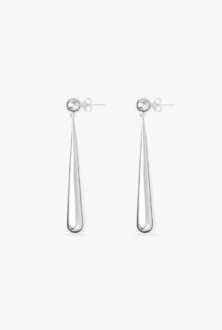 Lie Studio Louise silver drop earrings
