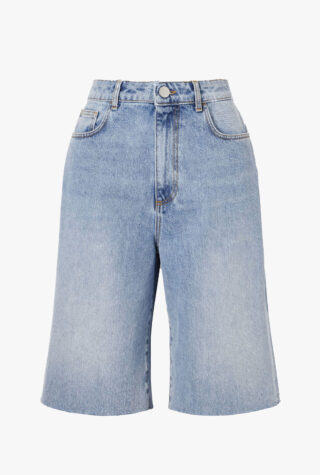 RÓHE distressed denim shorts