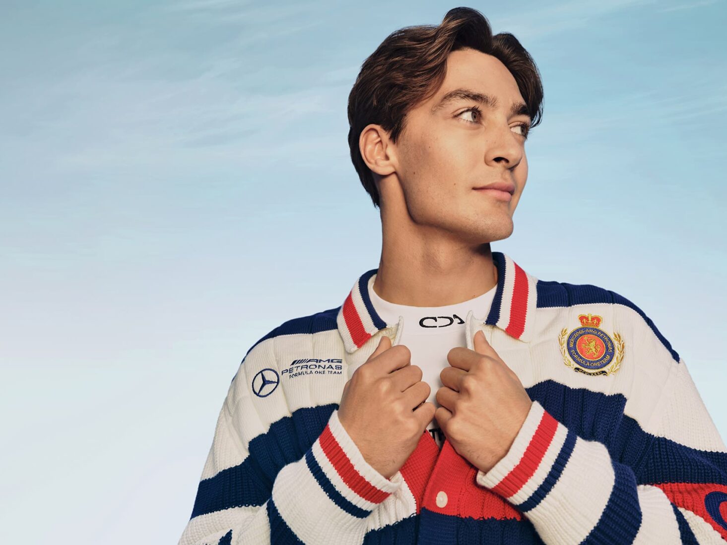 george russell tommy hilfiger formula one fashion
