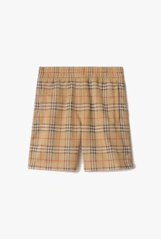 Check Jersey Shorts