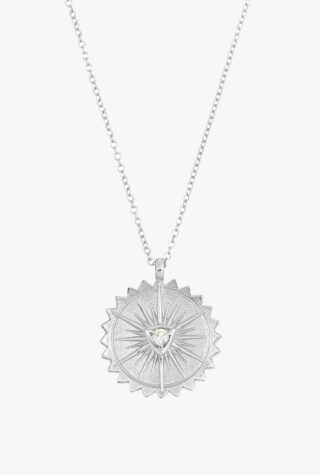 Dower & Hall gold and diamond sun pendant