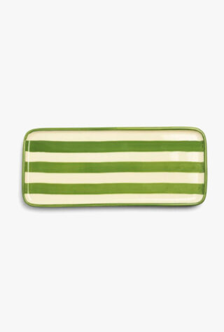 Daylesford Organic Geranium Stripe Rectangle Plate