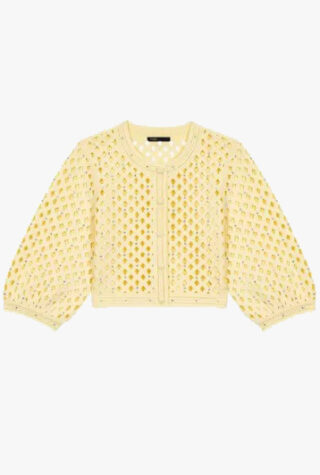 Maje crochet cardigan