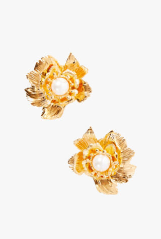 Oscar De La Renta Wild Poppy earrings