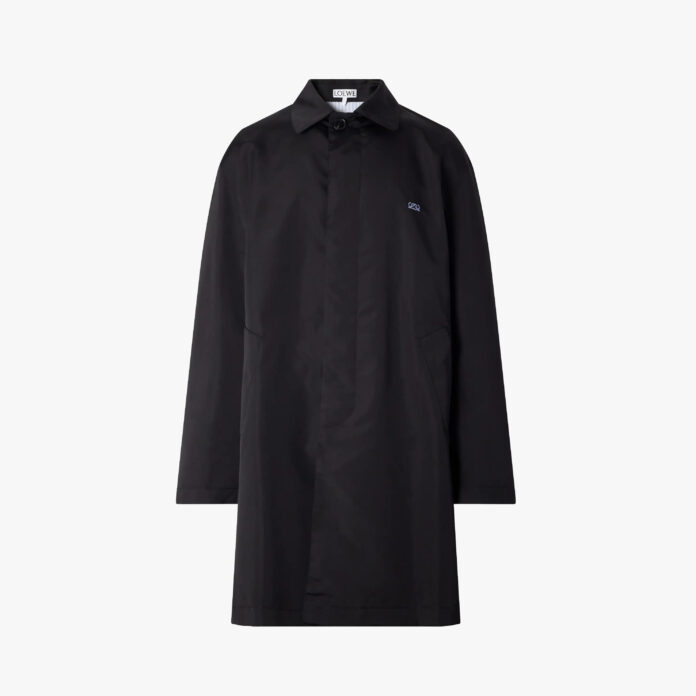 Loewe Logo-Embroidered Twill Trench Coat