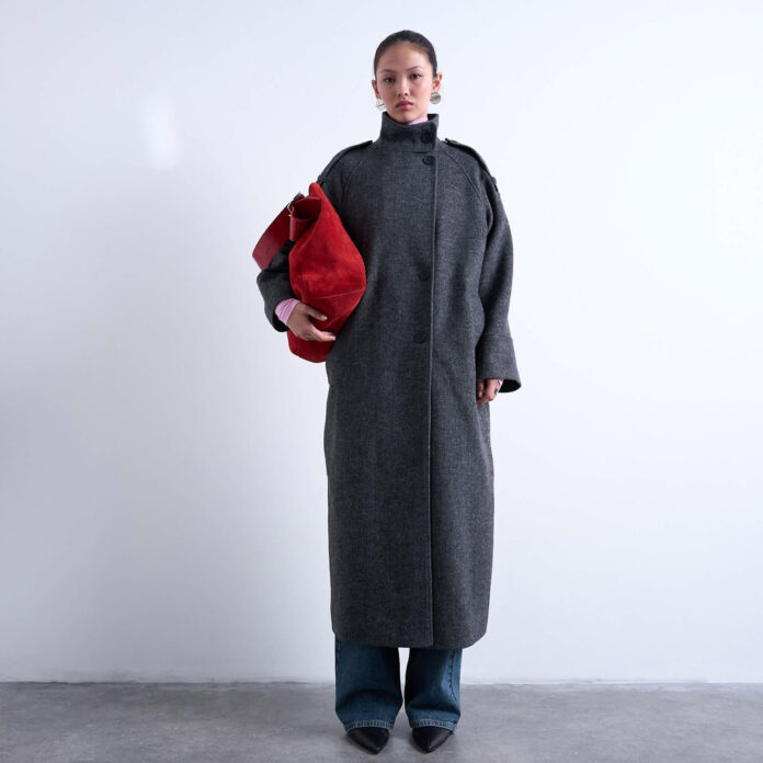 topshop formal longline coat