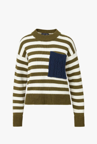 Veronica Beard Emile Striped Pullover