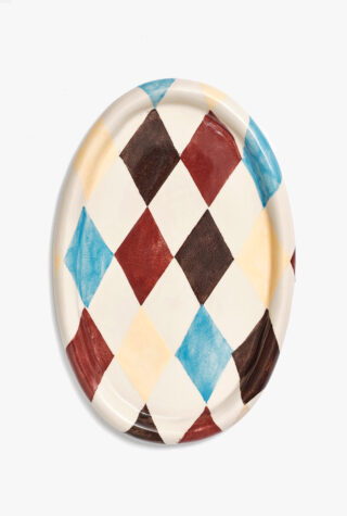 Damson Madder Harlequin platter