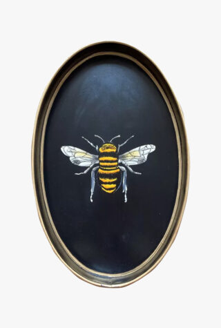 Les Ottomans hand-painted bee tray