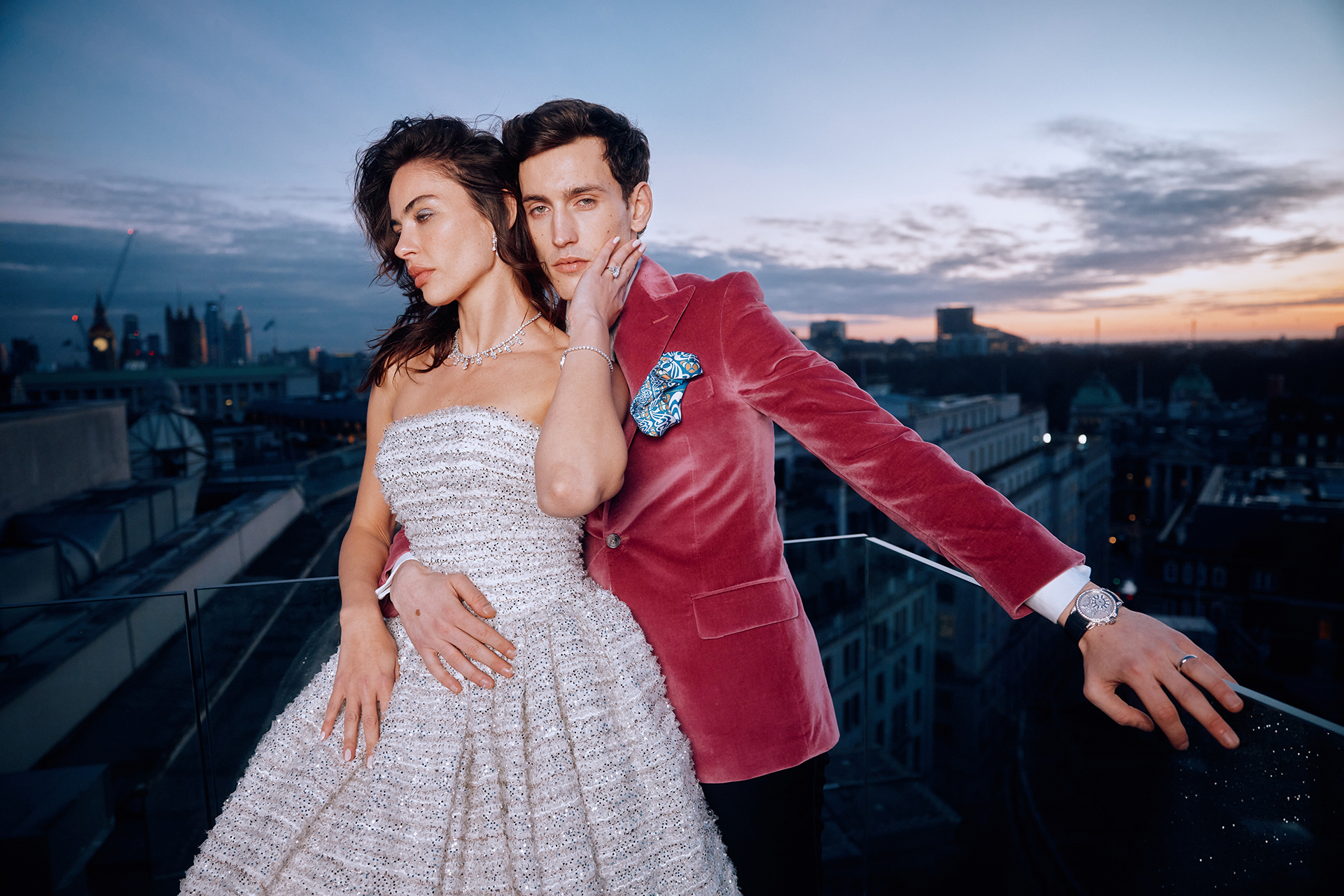 long off the shoulder white dress White Off-Shoulder Long-Sleeved Wedding Dress with High Slit and Flowing Train