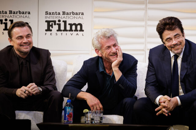 Sean Penn, Benicio del Toro and Leonardo DiCaprio