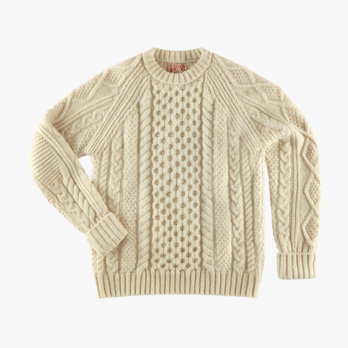 &sons cable knit jumper