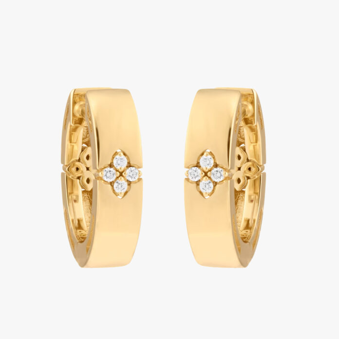 Roberto Coin Love In Verona 18ct Yellow GoldHoop Earrings