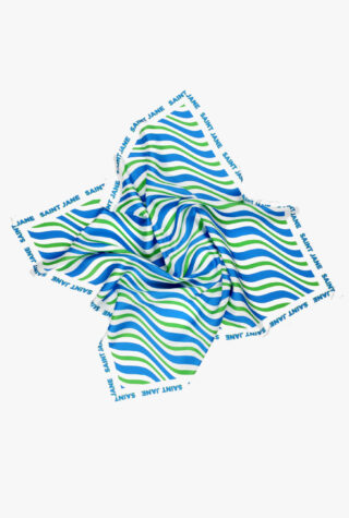 Saint Jane Wave runner silk twill scarf